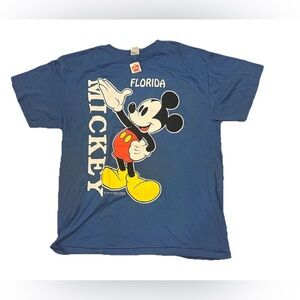 Vintage Mickey Mouse T-Shirt Florida Walt Disney Velva Sheen Large New